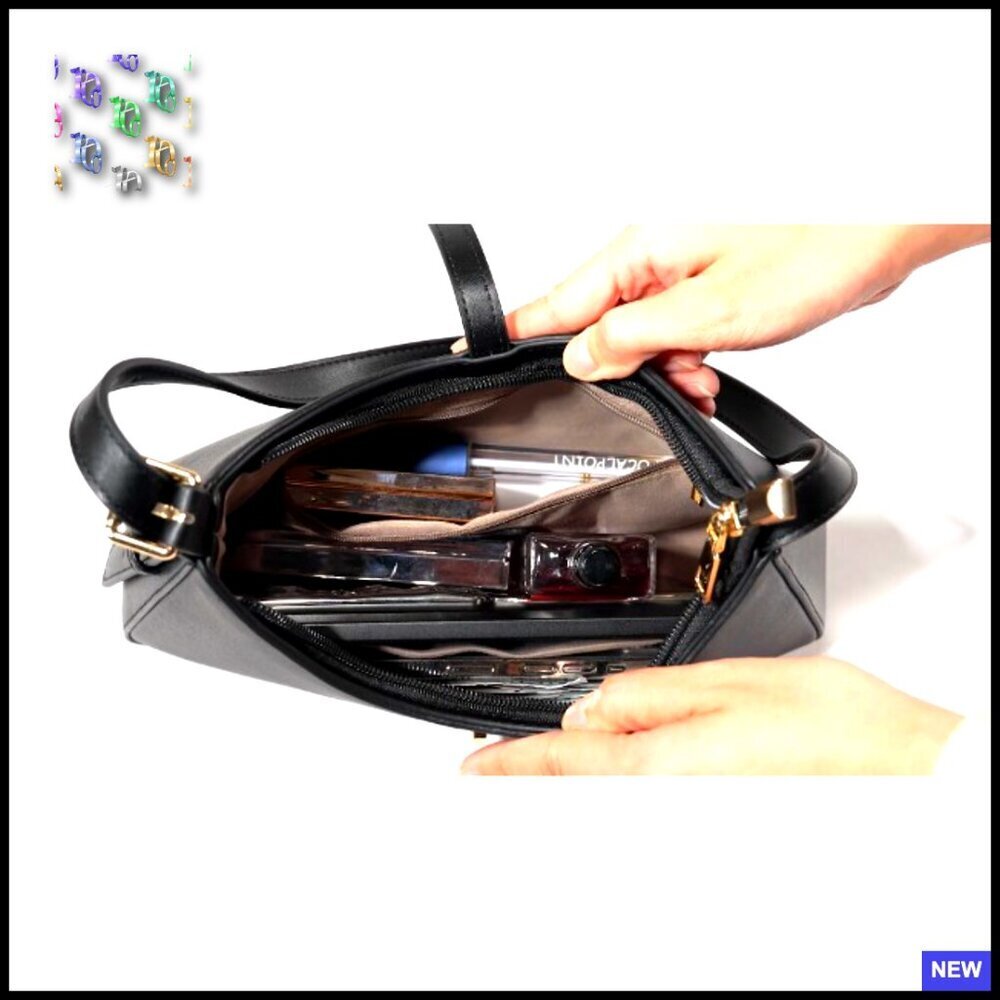 Vegan Leather Hobo Shoulder Bag Crossbody Purse Adjustable Strap Chic Minimal - Picture 7 of 7